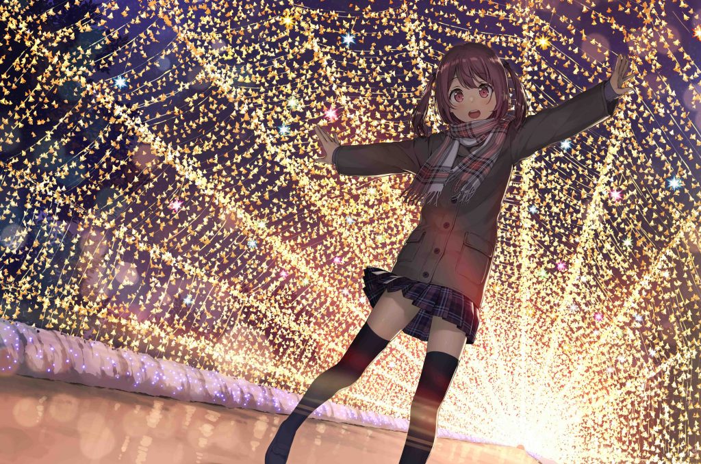 カントクの絵画作品　タイトルは、ILLUMINATED TUNNEL